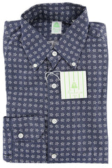 Finamore Napoli Navy Blue Shirt - Extra Slim Fit - 16/41