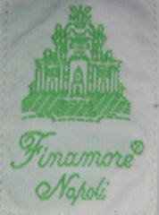 Finamore Napoli Blue Plaid Cotton Plain Weave Shirt 16/41