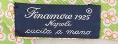 Finamore Napoli Green Geometric Tie - 3" x 57" - (TIEGEOX269)