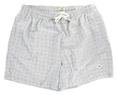 Luigi Borrelli Light Gray Floral Swimwear Large/Large