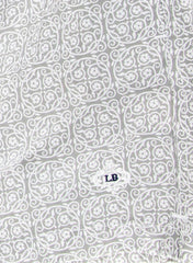 Luigi Borrelli Light Gray Floral Swimwear Large/Large