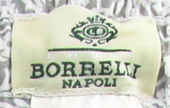 Luigi Borrelli Light Gray Floral Swimwear Large/Large