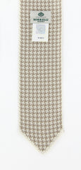 Luigi Borrelli Beige and White - 2.5" Wide - Tie