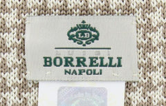 Luigi Borrelli Beige and White - 2.5" Wide - Tie