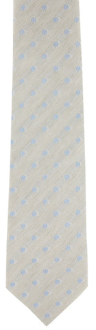 Luigi Borrelli Light Gray Linen Blend Tie