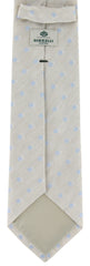 Luigi Borrelli Light Gray Polka Dot Tie - 3.25" x 59" - (TIEGEOX221)