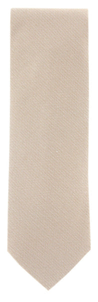 Luigi Borrelli Brown - White Tie - 3.25" x 59"