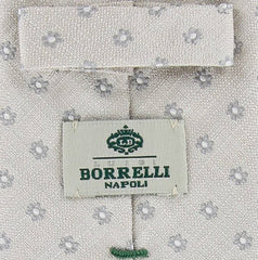 Luigi Borrelli Beige, White, Gray Tie
