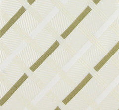 Luigi Borrelli White, Cream, Green Pattern Tie - 3.75" Wide