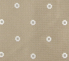 Luigi Borrelli Beige - White, Light Blue Tie - 3" x 58.5"