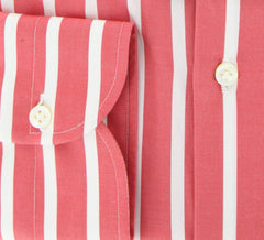 Luigi Borrelli Red Cotton Shirt - Slim Fit - 15.75/40