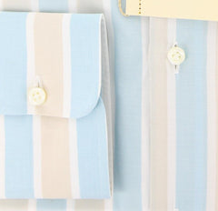 Borrelli Light Blue Striped Shirt - Slim - 15.75/40 - (DR1580OVIDIO)