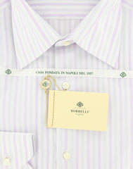Luigi Borrelli Light Lavender Purple Shirt - Extra Slim - 17/43