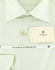 Luigi Borrelli Green Cotton Shirt 15.75/40