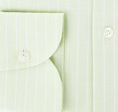 Luigi Borrelli Green Cotton Shirt 15.75/40
