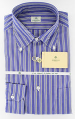 Luigi Borrelli Blue Shirt 15.75/40