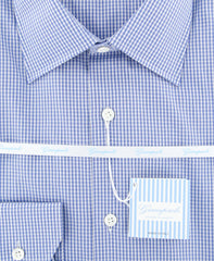 Giampaolo Blue Micro-Check Shirt - Extra Slim - (GP6082173FABPT3) - Parent