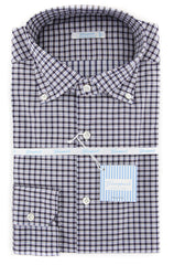 Giampaolo Dark Gray Plaid Shirt - Extra Slim - 16.5/42 - (608GP-468-74)
