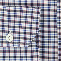 Giampaolo Dark Gray Plaid Shirt - Extra Slim - (608GP-468-74) - Parent
