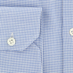 Giampaolo Light Blue Houndstooth Shirt - Extra Slim - (608GP-TS1328-70) - Parent
