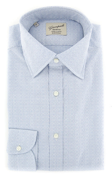 Giampaolo Light Blue Fancy Shirt - Extra Slim - (GP61817577SESTPT1) - Parent
