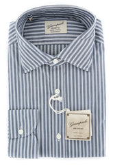 Giampaolo Gray Striped Shirt - Extra Slim - 15.75/40 - (GP61827572LUCPT1)