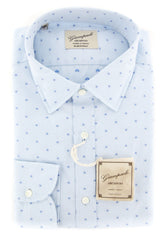Giampaolo Light Blue Stars Shirt - Extra Slim - (GP618211771SEVPT1) - Parent