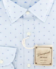 Giampaolo Light Blue Stars Shirt - Extra Slim - (GP618211771SEVPT1) - Parent