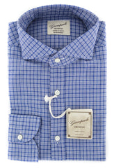 Giampaolo Blue Plaid Shirt - Extra Slim - 15/38 - (618GP2539-75)