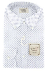 Giampaolo Blue Polka Dot Shirt - Extra Slim - 15.5/39 - (GP618262675GIOPT1)