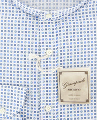 Giampaolo Blue Foulard Shirt - Extra Slim - (GP6182717ADAMPT1) - Parent