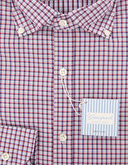 Giampaolo Red Plaid Shirt - Extra Slim - (618GP468-42) - Parent