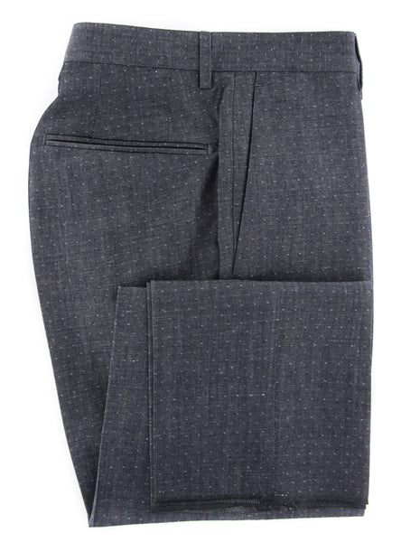 Incotex Charcoal Gray Fancy Pants - Slim - (IN00305927805) - Parent