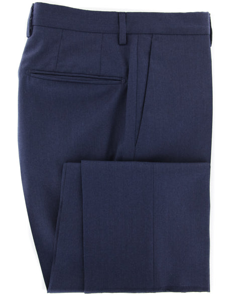 Incotex Navy Blue Melange Pants - Slim - (CY) - Parent