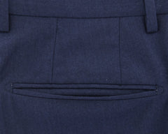 Incotex Navy Blue Melange Pants - Slim - (CY) - Parent