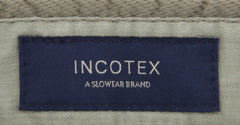 Incotex Olive Green Solid Cotton Blend Pants - Slim - (2C) - Parent