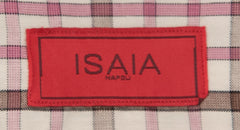 Isaia Pink Plaid Cotton Shirt - Slim - (V2) - Parent
