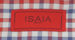 Isaia Red Check Cotton Shirt - Extra Slim - (327) - Parent