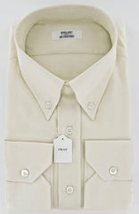 Fray Cream Shirt Small Size 15.5