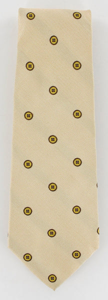 Luigi Borrelli Cream Silk Tie