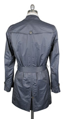 Kiton Gray Polyester Solid Raincoat - (COATX17) - Parent