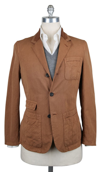 Kiton Brown Cotton Solid Jacket - (JKTCOBLUSLDX13) - Parent