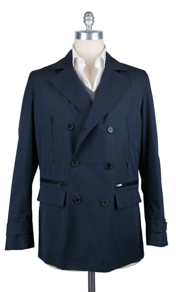 Kiton Navy Blue Cotton Blend Jacket - (JKTCOSENBLUSLDX15) - Parent