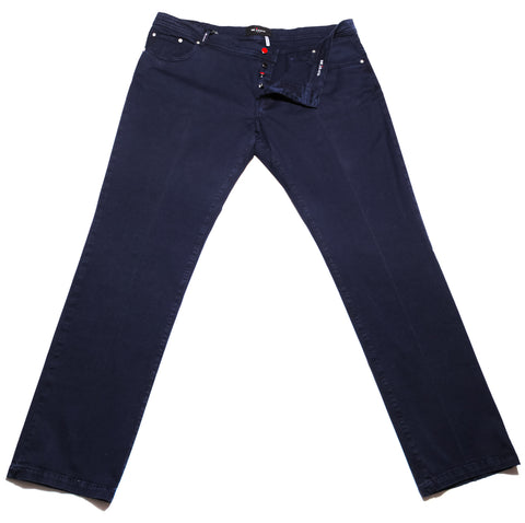 Kiton Navy Blue Jeans - Slim