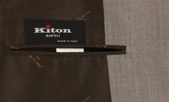 Kiton Light Brown Herringbone Suit - (UA896F1928L7) - Parent