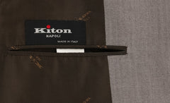 Kiton Light Brown Herringbone Suit - (UA896F1928R7) - Parent
