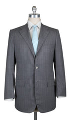 Kiton Gray Wool Striped Suit - 40/50 - (AU3BWOGRYSTRX4)