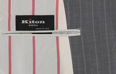 Kiton Gray Wool Striped Suit - (AU3BWOGRYSTRX4) - Parent