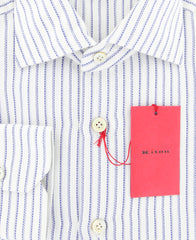 Kiton Blue Striped Shirt - Slim - (KT-H0610405FAA1) - Parent