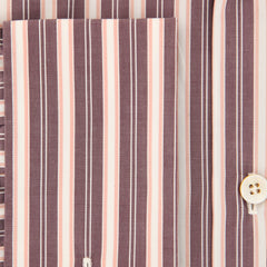 Kiton Dark Brown Striped Shirt - Slim - (KT-UCC-H2692-04XW) - Parent